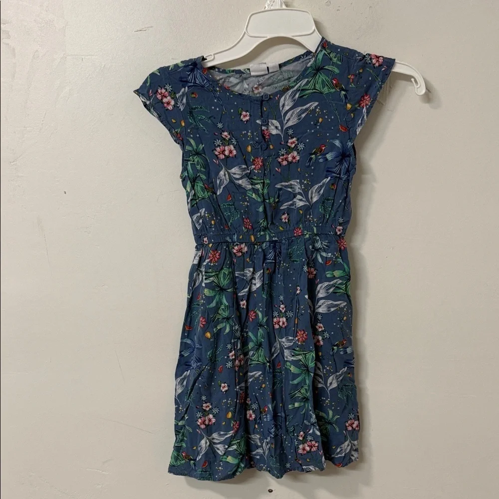 GAP Kids Floral Dress - Blue and Green